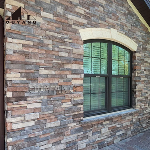 QUYANG - Revestimiento <span class=keywords><strong>de</strong></span> Pared Exterior <span class=keywords><strong>de</strong></span> <span class=keywords><strong>Piedra</strong></span> Natural Amarilla <span class=keywords><strong>para</strong></span> Decoración, Panel <span class=keywords><strong>de</strong></span> Revestimiento Exterior - Product Image 4
