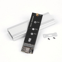 Carcasa de disco duro de estado sólido biprotocolo NVMe/NGFF, carcasa de disco duro móvil externa compatible con sistema operativo múltiple