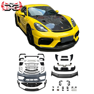 Kit Carrozzeria in Plastica PP Stile GT4 RS con Design in Fibra di Carbonio, Paraurti Anteriore e Diffusore Posteriore per <span class=keywords><strong>Porsche</strong></span> 718 Cayman Boxster - Product Image 1