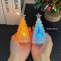 Lumière de Noël LED en plastique ML, 5,8x5,8x10,7 cm, origine Chine, éclairage d'ambiance, décoration de fête, cadeau pour enfants