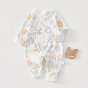 Body de Algodón para Bebé con Estampado Floral, Unisex, 0-6 Meses, Ropa de Primavera y Otoño - Product Image 1
