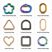 Boucle à ressort en D détachable, connecteur métallique personnalisé, accessoires de quincaillerie pour sac à bandoulière, fermeture à pression – Vente chaude
