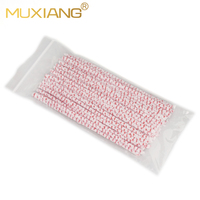 En gros MUXIANG Nettoyeur de pipe à tabac en poils de porc, coton et métal, 50 pièces, sac OPP, 150 mm de longueur, finition mate, accessoires pour fumeurs