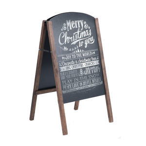 Gỗ phấn một bảng ngoài trời hiển thị thực đơn bảng hiệu vỉa hè bảng đen tự làm bảng - Product Image 5