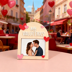 <span class=keywords><strong>Cornice</strong></span> Fotografica Mini PAFU 2026 per San Valentino, Design a <span class=keywords><strong>Cuore</strong></span> 3D in <span class=keywords><strong>Legno</strong></span> per Magnete da Frigo, Regalo di Anniversario e Ricordo Romantico - Product Image 6