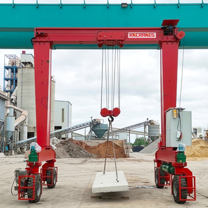 Mobile Yard Hoist 10 Ton 20 Ton 50 Ton Electric Mobile Rubber Tire Gantry <b>Crane</b> - Product Image 6