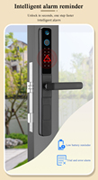 Qleung S617MAX Waterdichte Cat's Eye HD Camera Tuya WiFi App Vingerafdruk Sleutel Wachtwoord Kaart Cloud Houten Deur Deurvergrendeling