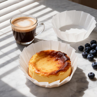 Produits ménagers personnalisés, gobelets à cheesecake basque biodégradables jetables pour ustensiles de cuisine