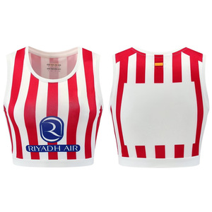 Chaleco Deportivo de Fútbol para Mujer, Personalizado, al por Mayor, para Clubes y Selecciones Nacionales, de Verano, de Alta Elasticidad, Secado Rápido, de Seda de Leche, para Yoga - Product Image 5