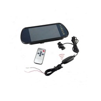 Moniteur de rétroviseur de voiture de 7 pouces avec lecteur MP5 USB SD TFT LCD tableau de bord et pare-brise TV 12V fonction Carplay