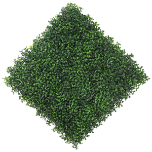 Wholesale 50*50cm Plant Wall Panel <strong>Garden</strong> <strong>Fence</strong> Artificial <strong>Heart</strong> <strong>Shaped</strong> Leaf Green Wall for Indoor Outdoor Decor