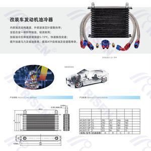 Enfriador de Aceite de Motor de Coche de Alta Eficiencia, Totalmente de Aluminio, Intercooler Diseñado Específicamente para Vehículos Modificados, Disponible en Existencias, Entrega Rápida - Product Image 1