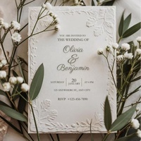 Cartes d'invitation de mariage personnalisées Totem coloré, cartes de vœux en papier couché, impression numérique, pelliculage, carton personnalisé