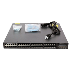 สวิตช์เครือข่ายระดับองค์กร WS-C3650-48PQ-L/S/E C3650 48 พอร์ต 10/100/1000 Ethernet PoE+ 4 พอร์ต 10G Uplink รุ่น WS-C3650-48PQ-L - Product Image 1