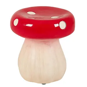 정원 장식 테이블 어린이 방 창조적 인 수지 버섯 의자 의자 인형 동상 공예 가정 장식 개체 GIF