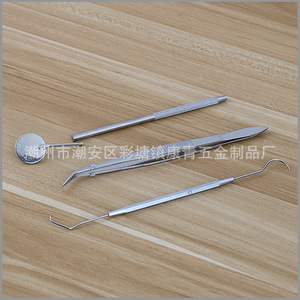 Sonda dental de acero inoxidable 304 antivaho y a prueba de explosiones, pinzas, sonda de doble punta, bandeja cuadrada, resistente a altas temperaturas - Product Image 2