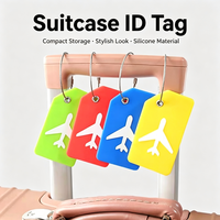 Étiquette de bagage imperméable avec sangle métallique, impression de logo personnalisée, identificateur de valise pour avion