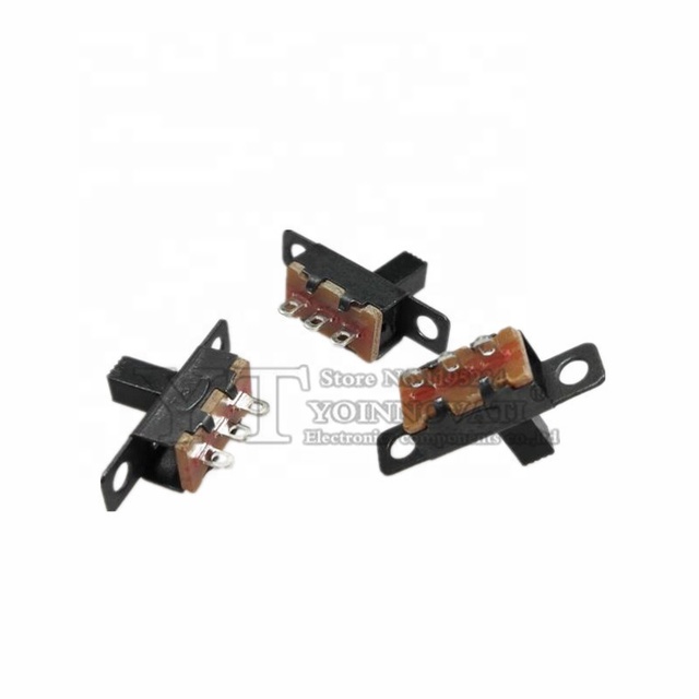 Mini Size Black SPDT Slide Switch for DIY Power Electronic Projects SS12F15 1P2T Toggle Switch