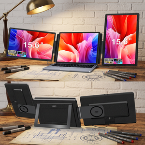 Producto de Moda: Monitor Portátil Desmontable de 15.6 Pulgadas con Pantalla LCD Dual de 1920*1080, Extensor de Pantalla para Laptop, Monitor Triple - Product Image 1