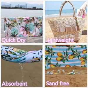 Wholesale Summer Floral <b>Beach</b> <b>Towels</b> Quick Dry Sand Free Absorbency Custom Double Sided Microfiber <b>Beach</b> Swim <b>Towel</b> - Product Image 6
