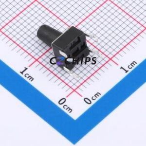 K2-1102DP-L3SW-04 Tactile Switch Through hole-4P,6x6mm Switch Single Pole Single Throw Round Button 1.8N Through Hole - Product Image 2