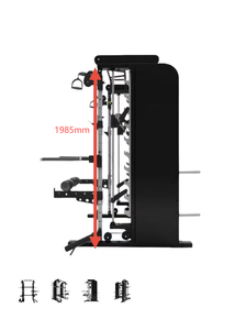 Matériel de fitness professionnel à prix compétitif : Appareil multifonctionnel pour entraînement complet du corps et demi-rack à squats - Product Image 4