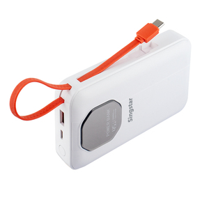 เครื่องชาร์จแบตสำรองแบบพกพา45วัตต์20000mAh <span class=keywords><strong>ชาร์จ</strong></span>เร็วพร้อมสาย USB C ในตัวสำหรับ <span class=keywords><strong>iPhone</strong></span> USB และ Type C <span class=keywords><strong>ชาร์จ</strong></span>เร็ว - Product Image 3