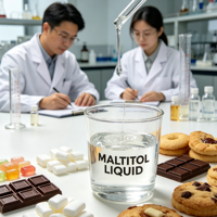Maltitol liquide de haute pureté, polyol liquide, agent édulcorant et hydratant pour la production de boissons sans sucre et de chewing-gums