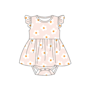 Vestido Sem Mangas para Bebês em Bambu Personalizado com Renda, Body para Meninas Recém-Nascidas - Product Image 3