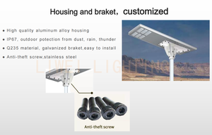 Oferta <span class=keywords><strong>de</strong></span> Farola Solar LED para Exteriores Personalizable Todo en Uno/Dividida con Poste <span class=keywords><strong>de</strong></span> Acero <span class=keywords><strong>de</strong></span> 8M, 60W 80W 100W 120W 150W 200W 300W - Product Image 2