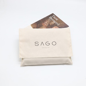 Pochette d'emballage pour vêtements de bain en coton sergé naturel de haute qualité, sac de protection anti-poussière pour chaussures en coton - Product Image 4