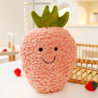 Juguetes de Peluche Súper Suaves de la Nueva Serie de Frutas al por Mayor: Piña, Fresa, Sandía, Muñecos para Lanzar en Bodas, ODM, PP, Alivio del Estrés