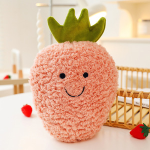 En gros, Nouveaux jouets en peluche super doux de la série fruits (Ananas, Fraise, Pastèque), Poupées de lancer de mariage, ODM, PP, Anti-stress - Product Image 5