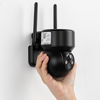 DNB 5MP Caméra de sécurité sécurisée automatique avec wifi Caméra de surveillance Caméra PTZ de sécurité avec panneau solaire