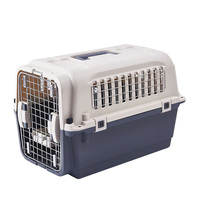 Grand transporteur d'animaux approuvé par les compagnies aériennes, niche extérieure pour chien avec roues et bols pour la nourriture