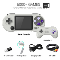 DATA FROG SF2000 Console de jeu rétro IPS Portable 3 pouces 2.4g sans fil intégré 6000 jeux vidéo rétro pour enfants