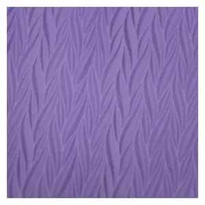 Direct Factory 1.2 mm Embossed Purple Microfiber Leather for Bags