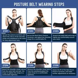 Corrector de Postura Ortopédico Ajustable <span class=keywords><strong>para</strong></span> Espalda y Hombros, con Correa y Cinturón de Soporte <span class=keywords><strong>Lumbar</strong></span> - Product Image 3