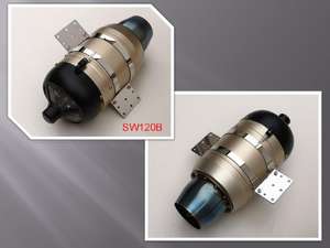 인기 판매 SWIWIN 추력 12kg 41.8lb RC 제트 엔진 터보젯 SW120B RC 제트 엔진 브러시리스 발전기 세트 109mm 550g/min 모터 - Product Image 5