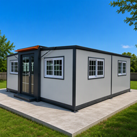 Maison d'exposition mobile portable de 20 pieds, conteneur extensible pour showroom, bureau préfabriqué pliable pour événements temporaires de salons professionnels