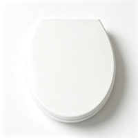 Couvercle de siège de toilette moderne antidérapant en ABS MBD-G010-F, 445*365mm/14.7*18.11in, blanc, pour salle de bain, remplacement, OEM disponible, directement de l'usine