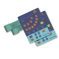 Interrupteur à membrane personnalisé avec touches en silicone, rétroéclairage et cadre de protection