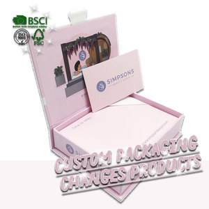 Wholesale Shipping Cupcake Packaging Boxes Custom Logo Necklace Magnet Magnetic Gift Paper Box With Logo Packaging