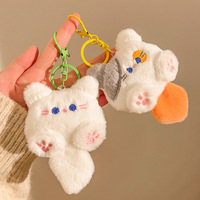 Pendentif jouet pour chat Tuan Tuan, porte-clés fait main, décoration suspendue pour sac, poupée en peluche modèle Gigi Cat, pour machine à griffes, vente en gros