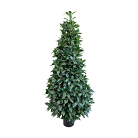 150cm Künstlicher Lorbeerbaum Simulierte Grünpflanze Künstlicher Bonsai-Baum Kunstpflanze für Innenraum Heim Garten Dekoration
