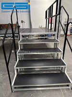 ESI Tuv Meilleure Vente Plateforme Scénique Pliante en Aluminium avec Escalier Modulaire et Plateforme Relevable, Portable et à Connexion Rapide pour Concerts et Expositions