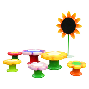 Trang Trí Bàn Ghế Bằng Sợi Thủy Tinh Nhựa Kích Thước Cuộc Sống Điêu Khắc Tượng Ngoài Trời Để Bán - Product Image 3