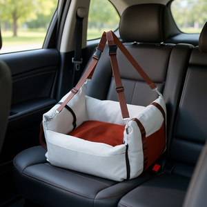 Siège auto pour chien, transporteur pour animaux de compagnie de moins de 25 lb, pour le confort et la sécurité du chien en voiture - Product Image 2