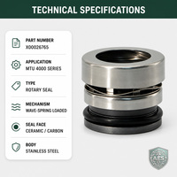 Joint rotatif X00026765 pour arbre de pompe à eau, pièces de rechange pour générateur diesel marin MTU