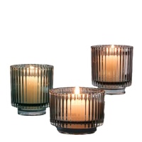 Bougeoir en verre moderne simple ménage tasse de bougie en verre d'aromathérapie romantique